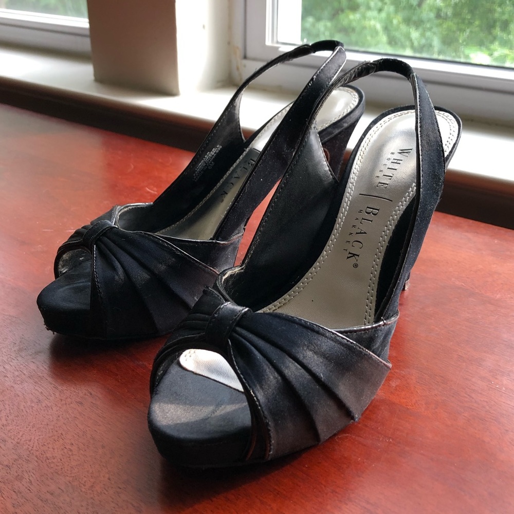 WHBM Sling Back Peep Toe Pumps